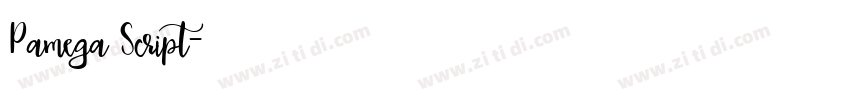 Pamega Script字体转换